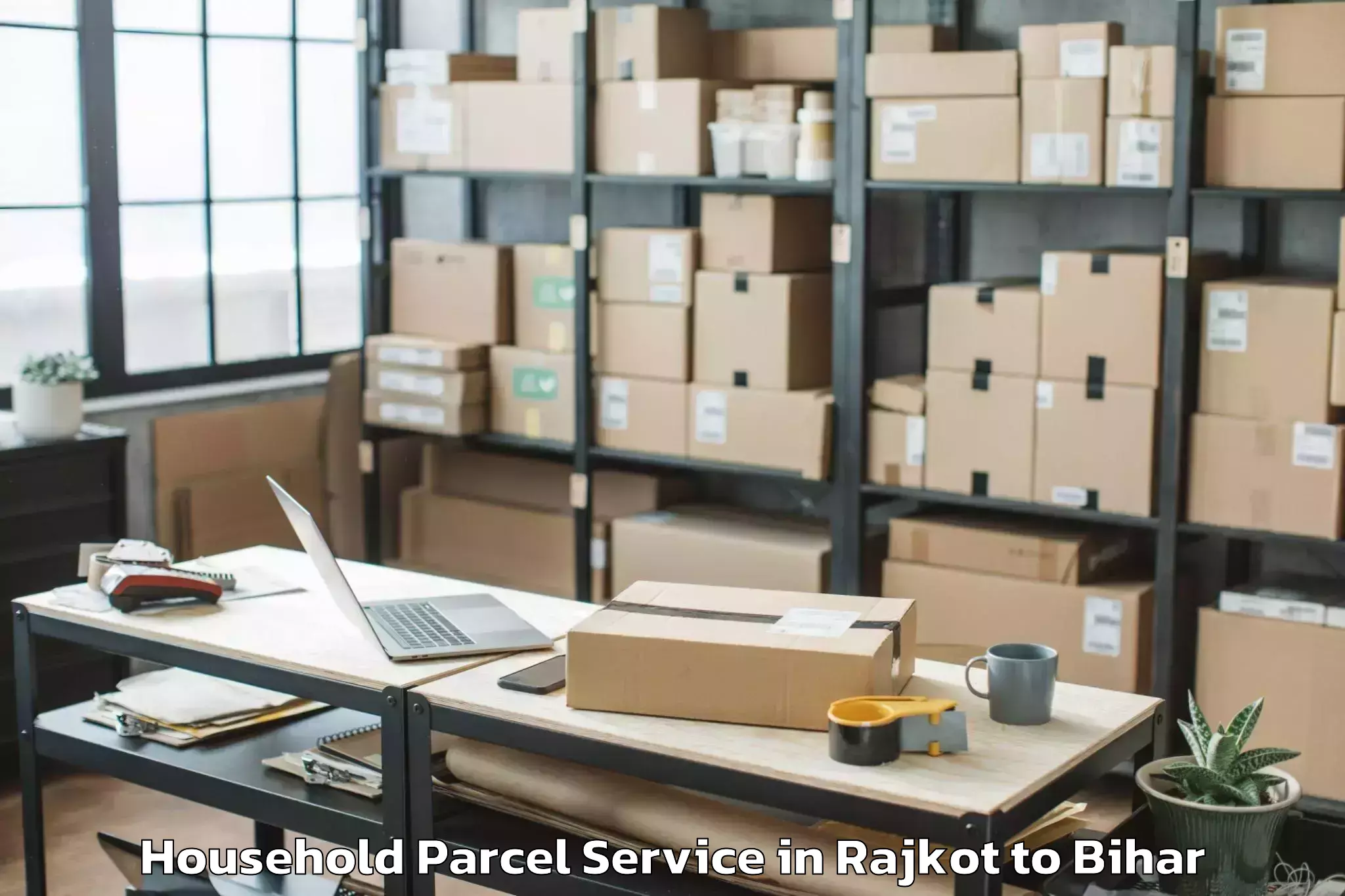 Book Rajkot to Bankey Bazar Household Parcel Online